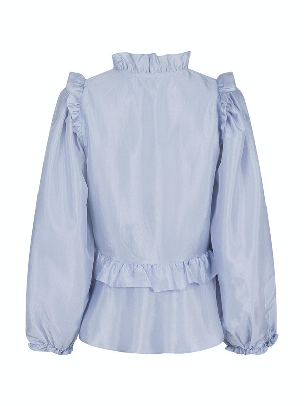 Neo Noir Hawaii Solid Bluse Light Blue