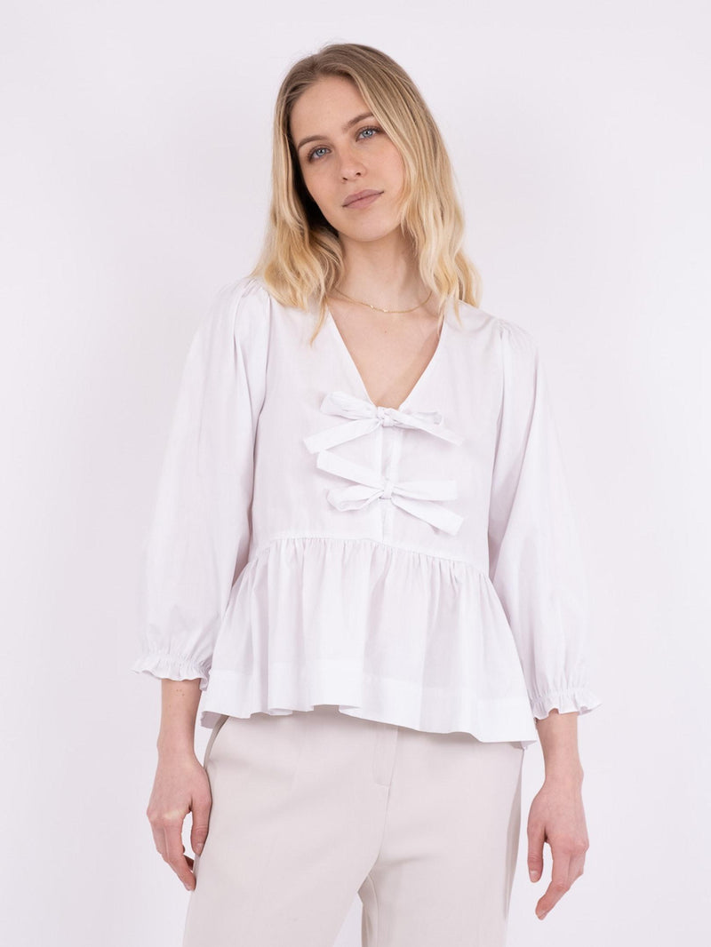 Neo Noir Bella Solid Bluse White