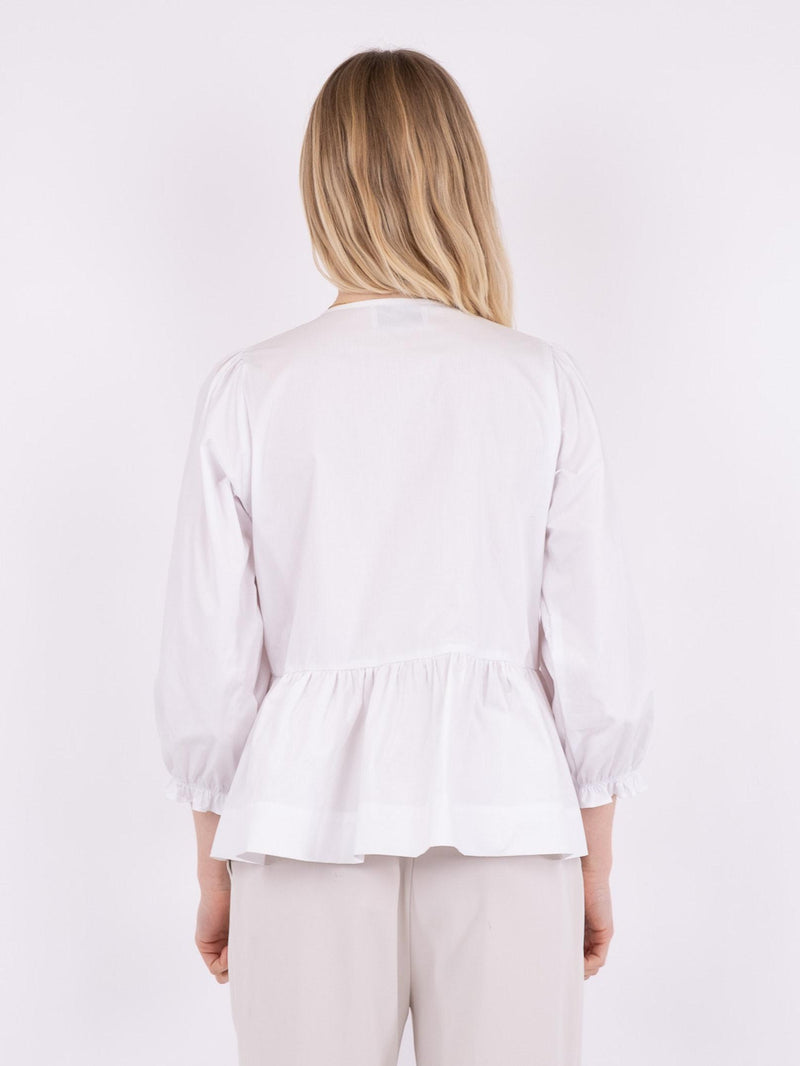 Neo Noir Bella Solid Bluse White