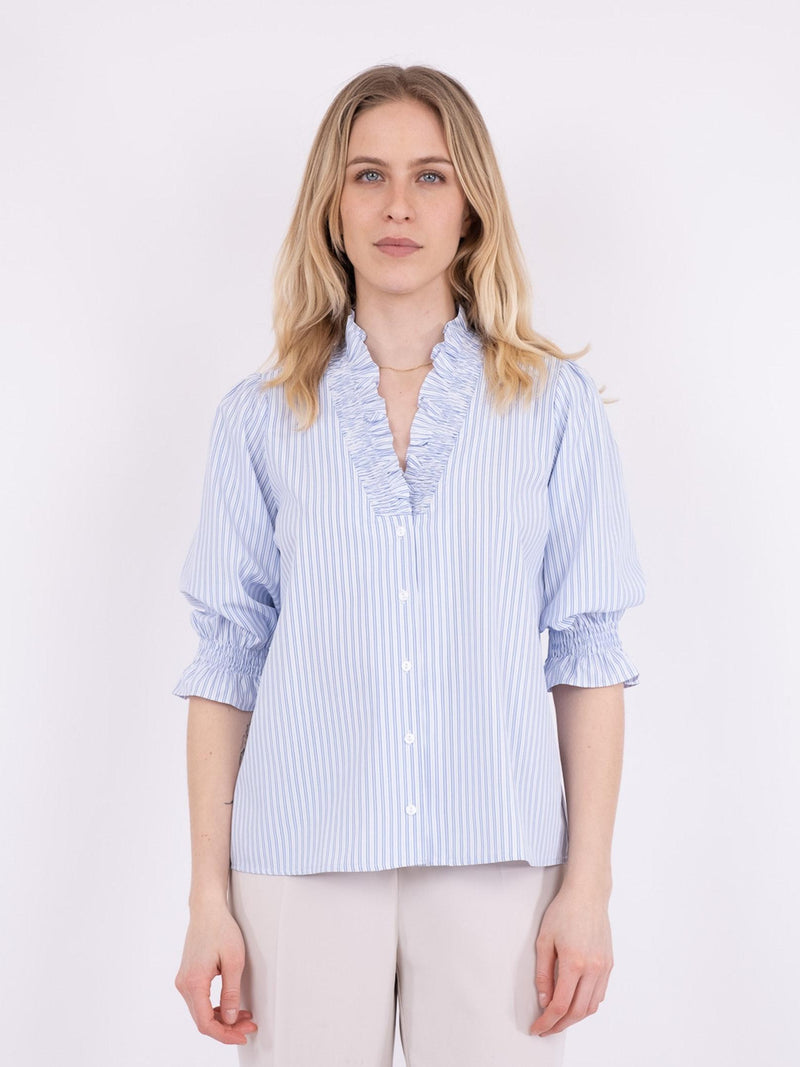 Neo Noir Briony Mix Stripe Bluse Light Bluse