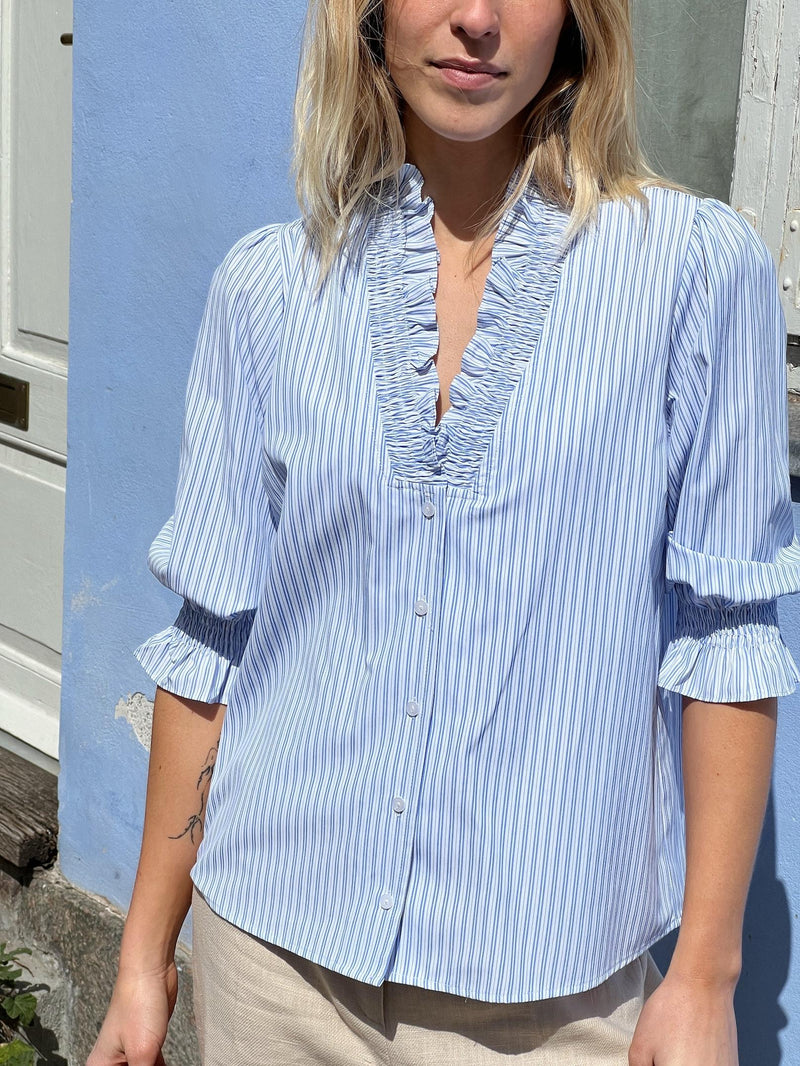 Neo Noir Briony Mix Stripe Bluse Light Bluse