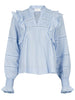 Neo Noir Aurika S Voile Bluse Light Blue