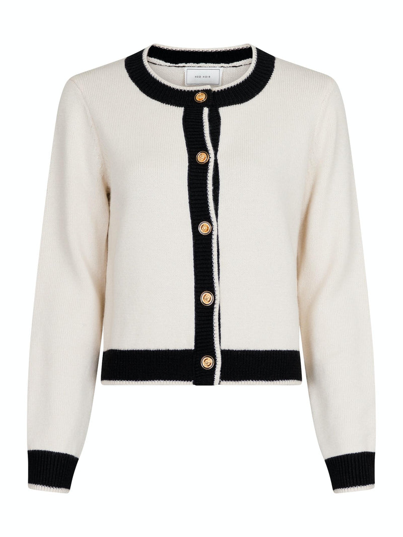 Neo Noir Torina Knit Cardigan Ivory