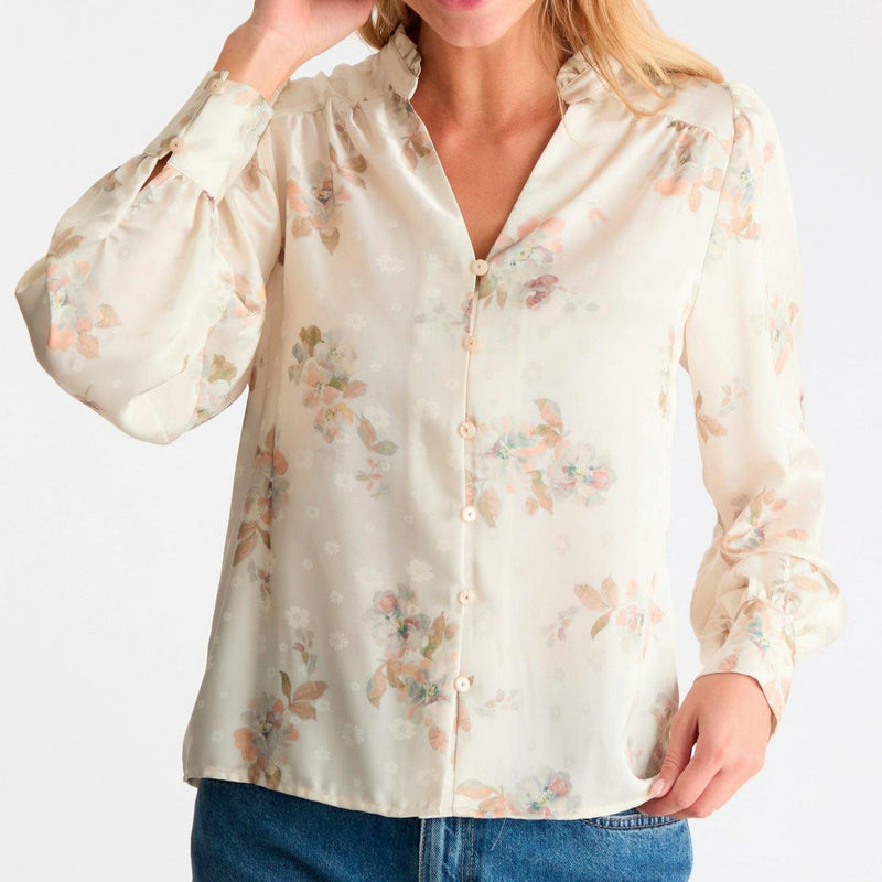 Neo Noir Massima Soft Blossom Bluse Creme