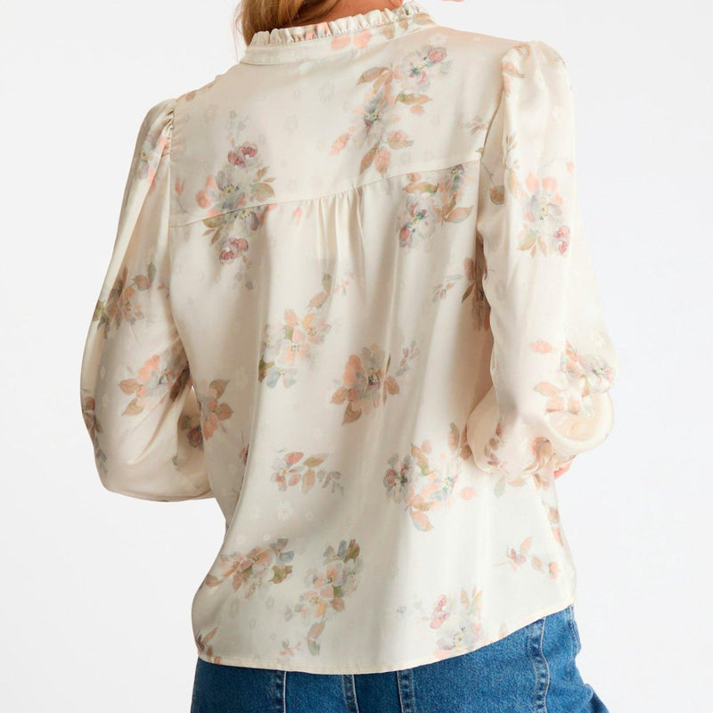 Neo Noir Massima Soft Blossom Bluse Creme