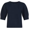 Neo Noir Martha Bow Knit T-shirt Navy