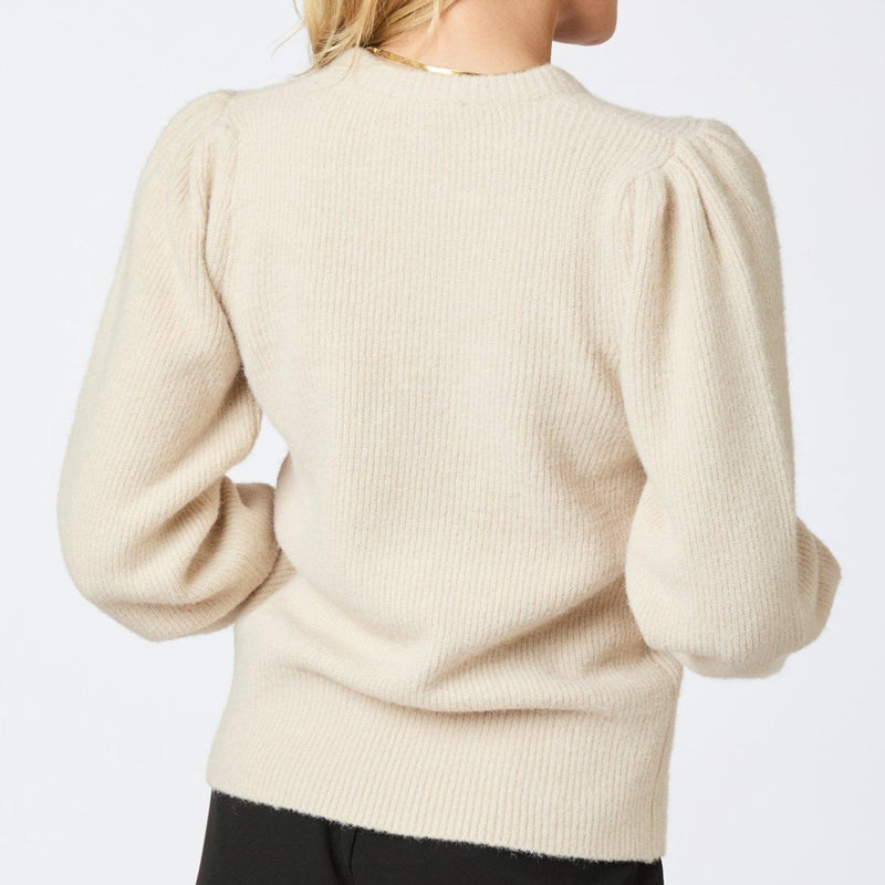 Neo Noir Angie Knit Bluse Ivory