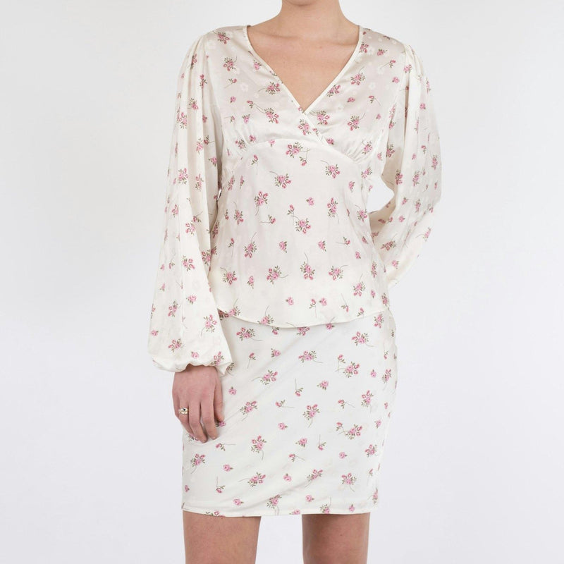 Neo Noir Jane Cute Rose Bluse Off White