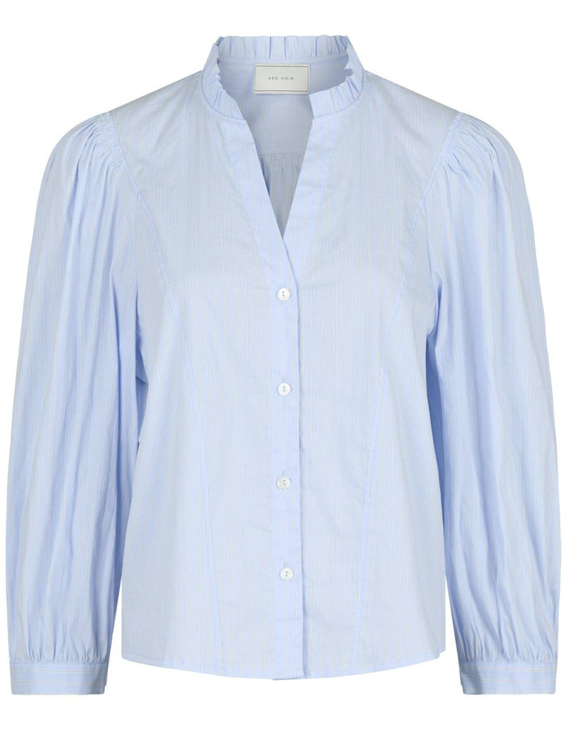 Neo Noir Barba Stripe Bluse Light Blue