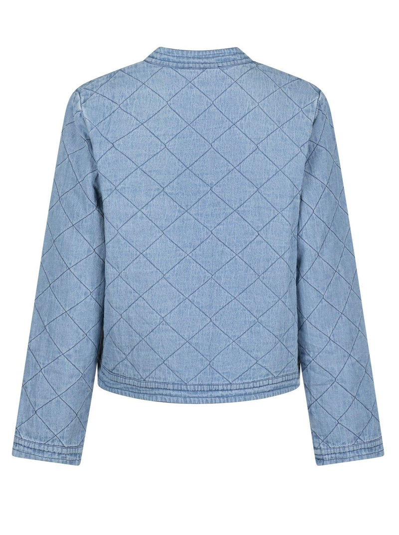 Neo Noir Dubbie Denim Quilt Jakke Blue