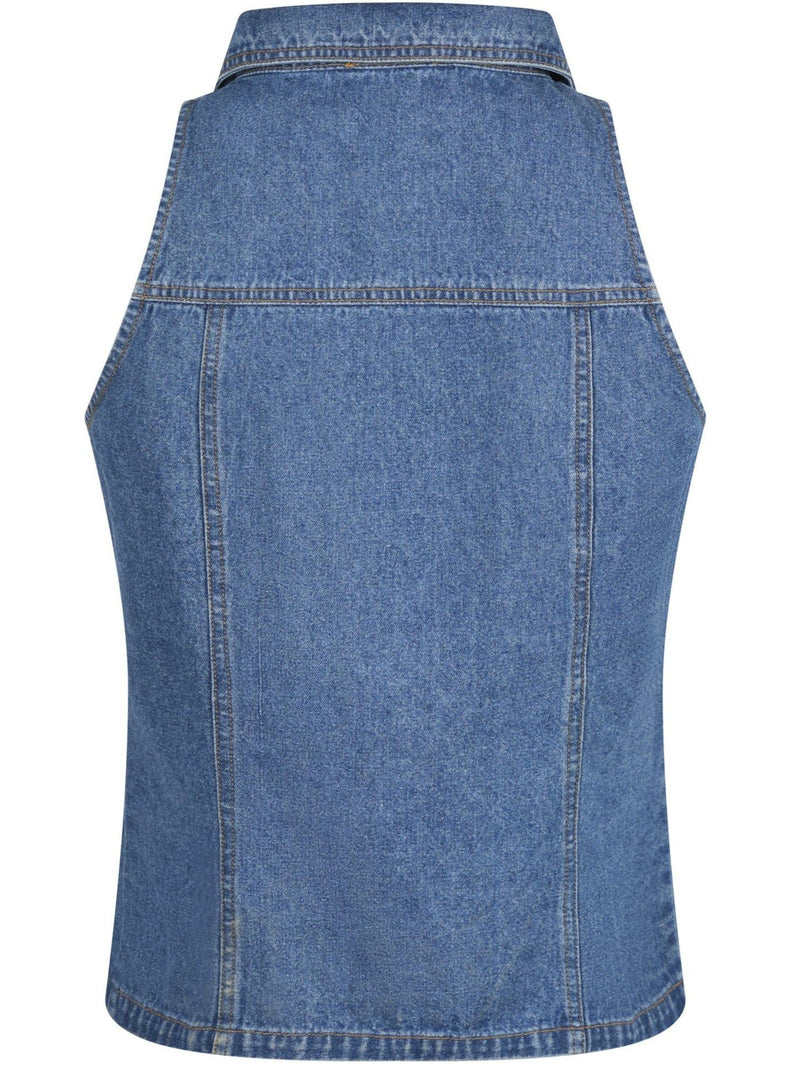 Neo Noir Sylvie Denim Top Blue