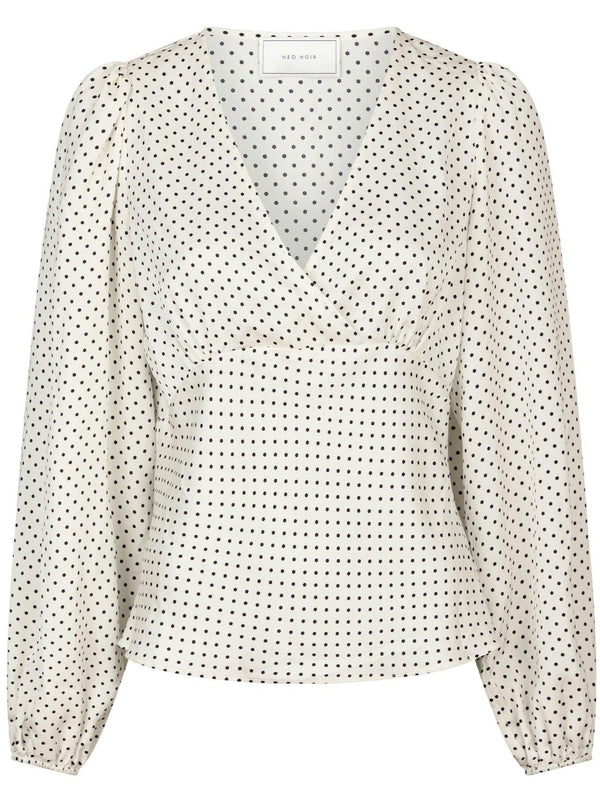 Neo Noir Jane Dot Bluse Ivory