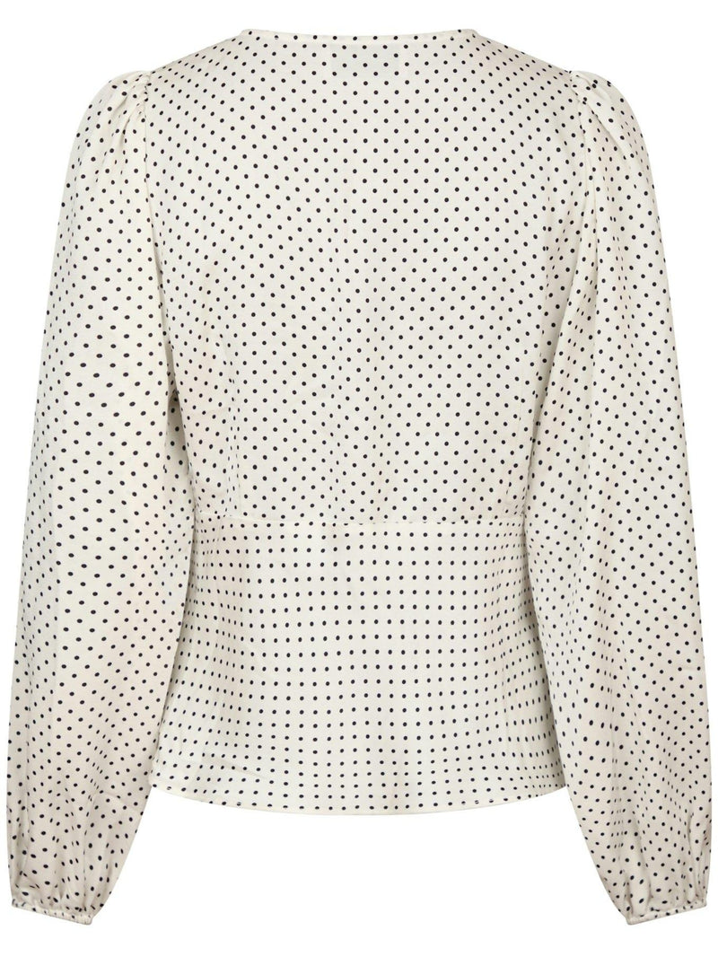 Neo Noir Jane Dot Bluse Ivory