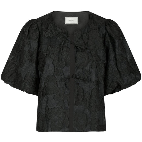 Neo Noir Aska Jacquard Bluse Black (Forudbestil - lev. uge 44)