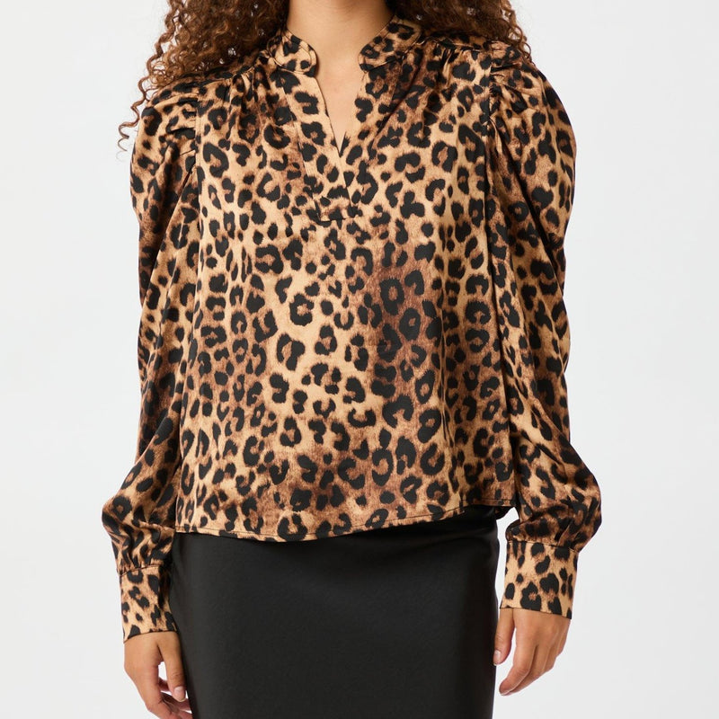 Neo Noir Rosslyn Leo Bluse Leopard