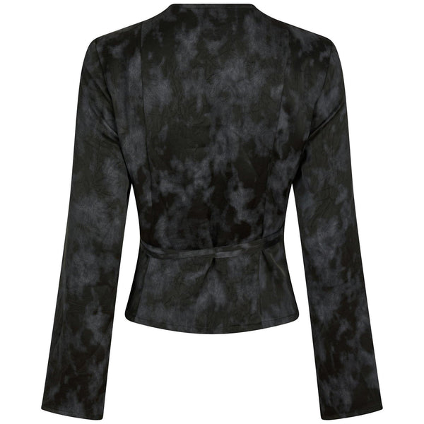 Neo Noir Simmi Distress Bluse Dark Grey