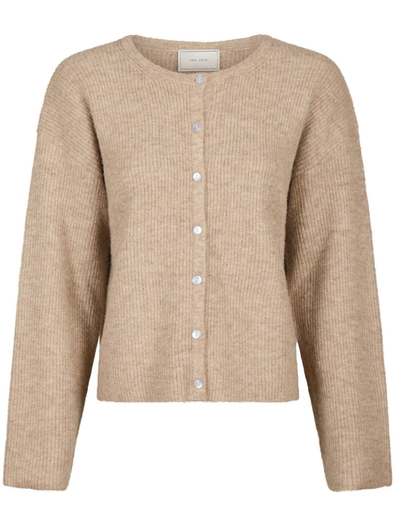 Neo Noir Vilja Strikcardigan Sand Melange