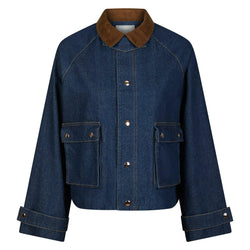 Neo Noir Vista Denim Cord Jakke Blue