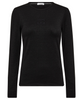Co'Couture Manny Lurex Emb LS T-shirt Black