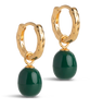 Enamel Significant Enamel Hoops Øreringe Petrol Green