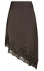Neo Noir Fiora Lace Nederdel Dark Brown