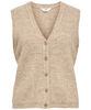 Object Diana V-Neck Knit Vest Morel Melange NOA25