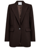 Co'Couture Vola Single Oversize Blazer Dark Brown
