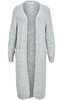 Object Milu LS Long Knit Cardigan Medium Grey Melange NOA25