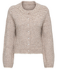 Only Miggie LS O-Neck Pearl Cardigan Malt Ball Melange NOA25 (Forudbestil - lev. slut december)