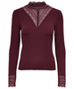Only Tilde LS High Neck Lace Top Port Royale NOA25