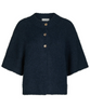 Neo Noir Benuta Fluffy Knit Cardigan Navy