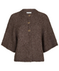Neo Noir Benuta Fluffy Knit Cardigan Light Brown