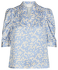 Neo Noir Roella Graphic Fade Bluse Light Blue