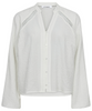 Co'Couture Shina Lace V Skjorte Off White
