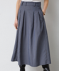 Co'Couture Salvie Anya Pleat Nederdel Denim Blue