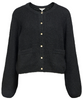 Object Saggia LS Knit Cardigan Black NOA25
