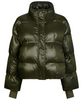 Neo Noir Rhea Shiny Puffer Jakke Olive