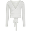 Neo Noir Nia Jersey Wrap Bluse White
