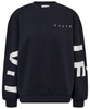 Haute L'Amitié Maxi Split Logo Sweatshirt Navy