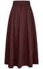 Neo Noir Yara Poplin Nederdel Burgundy NOA25