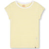 Mads Nørgaard Organic Jersey Stripe Teasy T-shirt Brilliant White/Lemon Zest