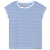 Mads Nørgaard Organic Jersey Stripe Teasy T-shirt Dazzling Blue/Brilliant White