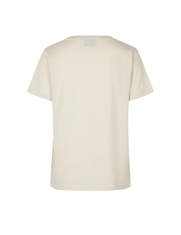 Mads Nørgaard Single Organic Trenda M T-shirt Silver Birch