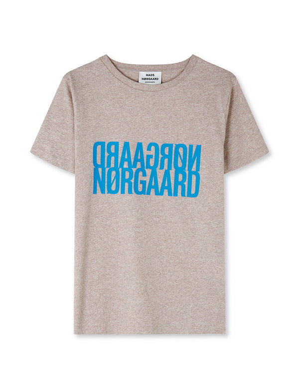 Mads Nørgaard Single Organic Trenda T-shirt Oatmeal Melange