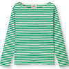 Mads Nørgaard Soft Single Silke LS T-shirt Bright Green/Snow White