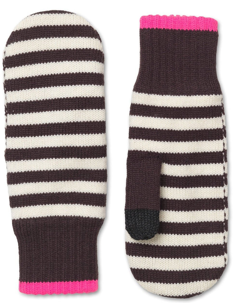 Mads Nørgaard Work Wool Mio Vanter Black Coffee/Winter White