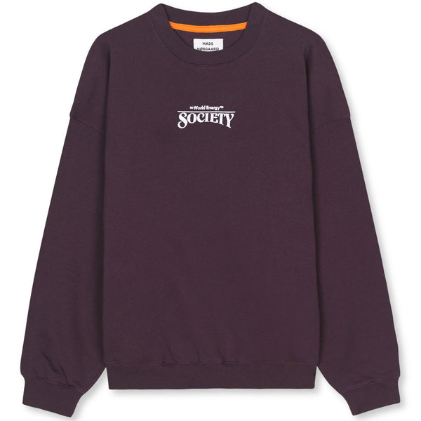 Mads Nørgaard Organic Sweat Atli Sweatshirt Plum Perfect