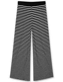 Mads Nørgaard Cotton Stripe Veran Bukser Black/White Alyssum