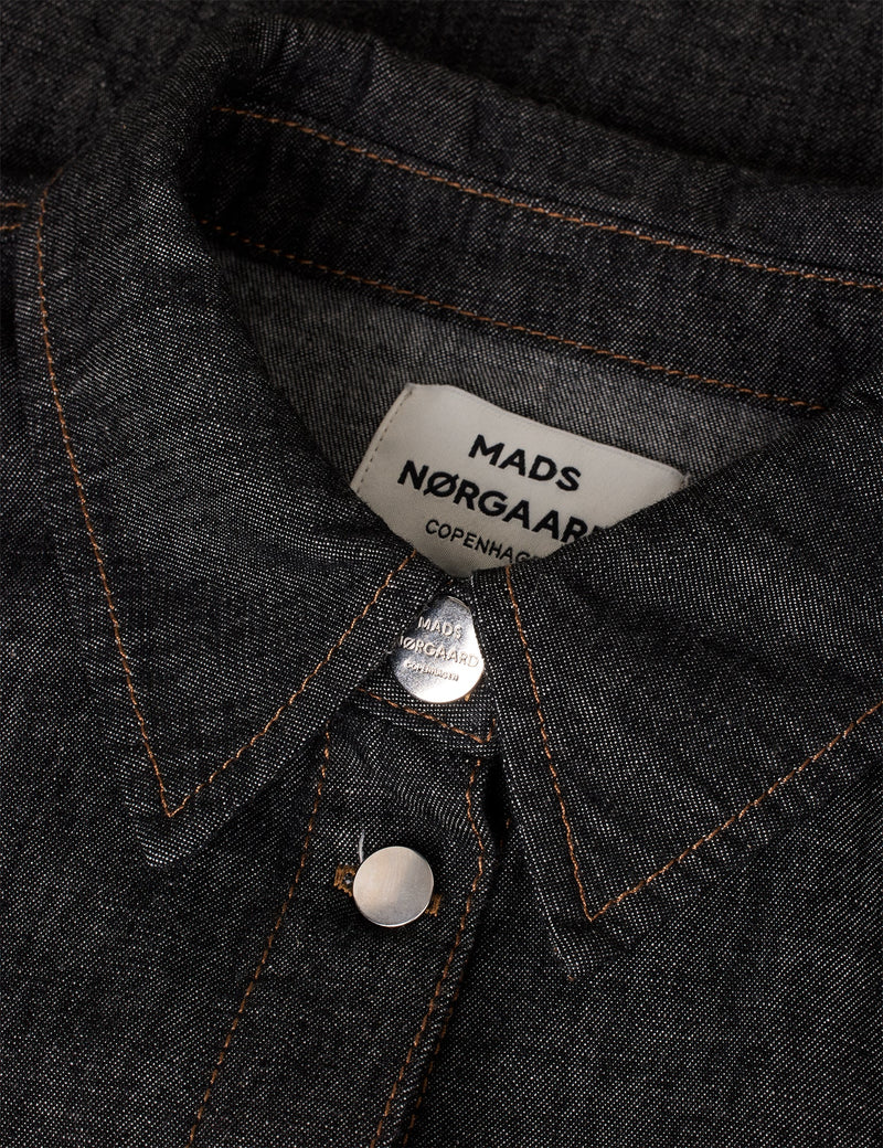 Mads Nørgaard Soft Denim Svanil Kjole Black Melange