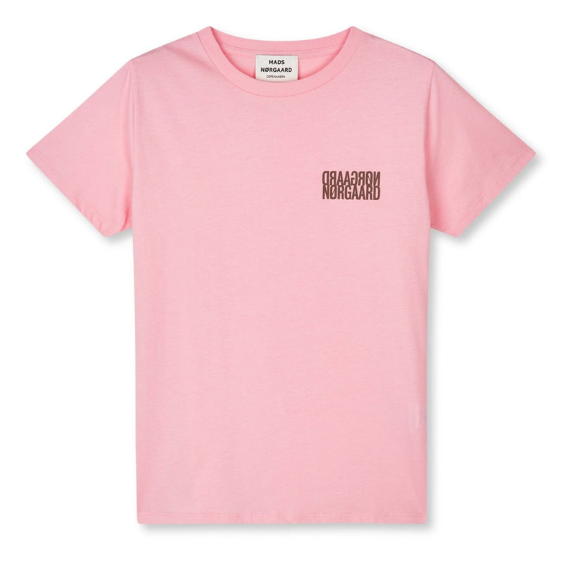 Mads Nørgaard Single Organic Trenda P T-Shirt Candy Pink